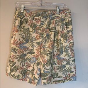 Goodfellow & Co Mens Hybrid Swim Shorts Tropical Floral Print Size 28